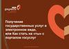 Получение государственных услуг в электронном виде