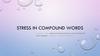 Stress in compound words