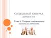 Социальный капитал личности. Теории социального капитала личности