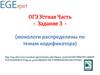 ОГЭ. Устная часть - Задание 3