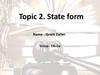 State form
