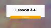 Lesson 3-4