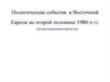 Политические события в Восточной Европе во второй половине 1980-х годов. Дезинтеграционные процессы