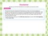 Disclaimer