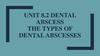 Abscess the types of dental abscesses