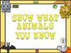 How do you know animals