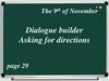 Dialogue builder Asking for directions