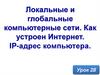 Локальные и глобальные компьютерные сети