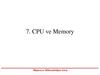 CPU ve Memory