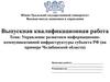 Управление развитием информационно-коммуникативной инфраструктуры субъекта РФ (на примере Челябинской области)