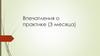 Впечатления о практике (3 месяца)