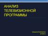 Анализ телевизионной программы «Вечер с Владимиром Соловьевым»