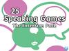 Speaking Games. The Extension Pack
