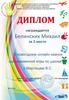 Диплом. Награждается Белинских Михаил за 2 место