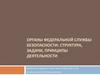 Органы федеральной службы безопасности: структура, задачи, принципы деятельности