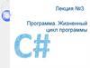 Программа. Жизненный цикл программы