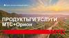 Продукты и услуги МТС+орион