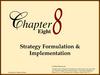 Strategy Formulation & Implementation