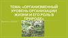 Организменный уровень организации жизни и его роль в природе