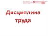 Дисциплина труда