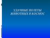Удачные полеты животных в космос