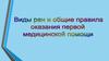 Виды ран и общие правила оказания первой медицинской помощи
