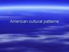 American cultural patterns
