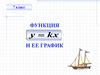 Функция у=kx и её график