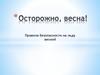 Правила безопасности на льду весной