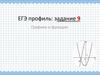 ЕГЭ профиль: задание 9. Графики и функции