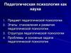 Педагогическая психология как наука