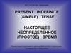 Present indefinite (simple) tense