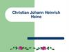Christian Johann Heinrich Heine