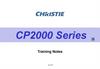 Cp2000 series training notes