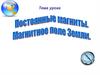 Постоянные магниты. Магнитное поле Земли