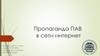 Пропаганда ПАВ в сети интернет