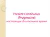 Present continuous (progressive)