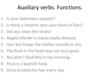 Auxiliary verbs. Functions