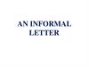 Informal letter