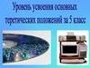 Уровень усвоения основных теоретических положений за 5 класс