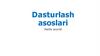 Dasturlash asoslari