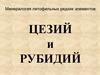 Минералогия литофильных редких элементов. Цезий и рубидий
