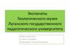 Экспонаты Геологического музея Луганского государственного педагогического университета