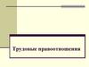 Трудовые правоотношения