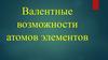 Валентные возможности атомов элементов