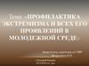 Профилактика экстремизма и всех его проявлений в молодежной среде