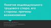 Понятие индивидуального трудового спора, его стороны, причины возникновения