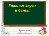 Гласные звуки и буквы