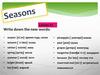 Seasons