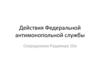 Действия Федеральной антимонопольной службы